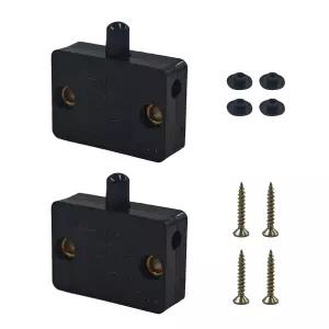 런씨웨이 2PCS 캐비닛 조명 스위치 옷장 도어용 블랙 터치 팬트리 자동 개폐 12V 24V 110V와 호환 가능