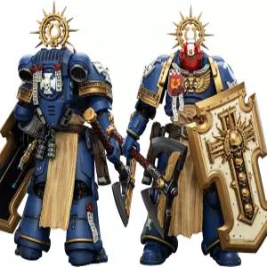 조이토이 워해머 40K 1/18 액션 피규어 울트라마린 메타우루스 파워 액스 스톰쉴드 및 플라즈마 피스톨