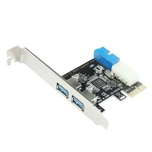 USB3 PCI 익스프레스 어댑터, e to 3.0 20 핀 컨버터 컨트롤러, x1 3 포트 확장 카드