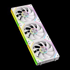 파워 트레인 PRISM 8RS 12CM ARGB 4핀 PWM 블록 팬 12V 대용량 풍량 56.62CFM/800-1800RPM