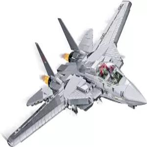 COBI 탑건 F-14A 톰캣 전투기 - 매버릭과 구스 피규어가 장착된 1 48 스케일 754 건물 세트