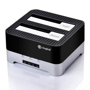 클론 도크 HDD 복제기 디스크 드라이브 베이 클로너 스테이션 듀얼 HDD용 12TB 도킹 USB SSD 도킹 5인치 포함 SATA 리더 하드 또는