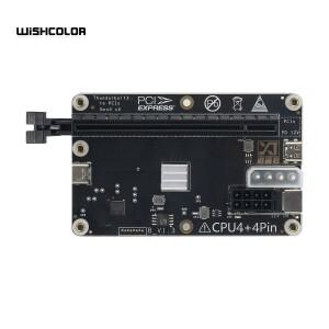 위시컬러 외장 그래픽 카드 독 GPU + 60cm/23.6인치 USB4 데이터 케이블 (썬더볼트 4 및 3용)