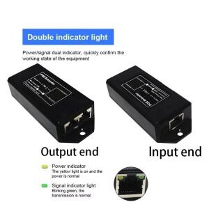 새로운 2포트 기가비트 POE 확장기 100/1000Mbps - IP 카메라/NVR/AP용 IEEE 802.3af/at 리피터, 100m 범