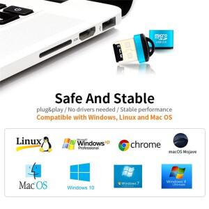 미니 USB 마이크로 SD/TF 메모리 카드 리더 2.0 컴퓨터 데스크탑 노트북 액세서리 카트리지 용 고속 어댑