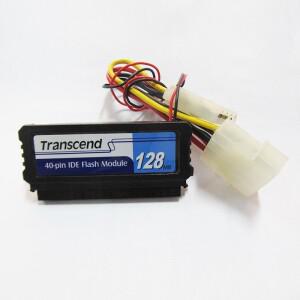 기존 Transcend 전자 하드 디스크 128M 40핀 IDE 플래시 모듈 소프트 라우팅 산업용 메모리