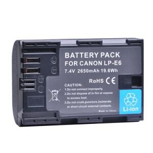 LP-E6N LP 배터리 캐논 EOS R R5C 90D 5DSR 5Ds XC10