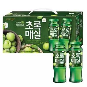 웅진 초록매실 오리지널 180ml 12병주스 음료 음료수 쥬스 탕비실수 업소용수 선물용 수세트