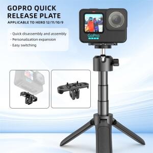 2025 GoPro Hero 12 11 10 9 카메라 삼각대 어댑터용 1/4 