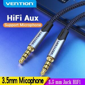 Vention Jack 3.5 Aux 케이블 남성-남성 잭 HiFi 오디오 기타 용 자동차 마이크 헤드폰 스피커 호환 코드