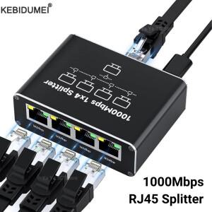 1000M Rj45 분배기 기가비트 이더넷 어댑터 인터넷 네트워크 케이블 익스텐더 PC TV 박스 라우터 공유기 용