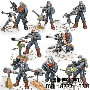 제2차 세계 대전 WW2 육군 SAWT 특수 DIY 모델 빌딩 벽돌 14세 이상 장난감