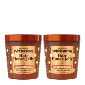 GARNIER WHOLE BLENDS 컬을 웨이브와 허니 정의하기 100시간 모이스쳐 온스 13 컨트롤 2개입 헤어 5액량 위한 최대 곱슬머리 400ML 선명도 젤리