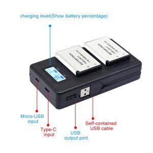PALO LPE17 LP LCD USB 충전기, 캐논 EOS 200D M3 M6 750D T6i 키스 X8i 카메라