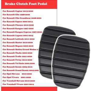 자동차 브레이크 클러치 풋 페달 패드 커버 액세서리 Renault Clio 2 Fluence Kangoo 1 Megane 3 Master Tr