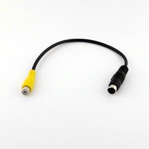 1pc 미니 소형 DIN 4 핀 S-비디오 남성 AV TV RCA 여성 잭 오디오 어댑터 커넥터 케이블 코드 28cm