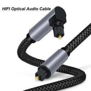 HIFI 디지털 광 오디오 케이블 90도 Toslink SPDIF 동축 어댑터 앰프 용 Blu-ray Xbox 360 PS4 Soundbar