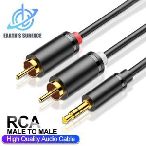 RCA 케이블 3.5mm - 분배기 잭 스마트폰 앰프 홈시어터 TV 박스 AUX