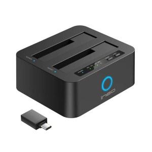 INEO USB3 GEN1 SATA DUAL BAY 어댑터 SSD 포함 포함 오프라인 하드드라이브 또는 HDD 듀플리케이트 VIII 도킹 USB 5인치 스테이션 클론 타입 T3527 5인치