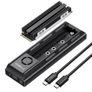 INEO NVME NGFF SSD 도킹 스테이션 20GBPS 냉각 팬이 지원 도크 외장 RTL9220DP 있는 2630