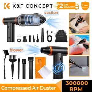 2-in-1 흡입공기 블로어 300000RPM 진공 압축 충전식 전기 에어 더스터 컴퓨터 노트북 키보드 자동차 카메