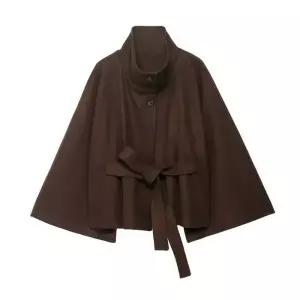 타노스여자 모직 가을 캐주얼 코트 차이나 데일리룩 벨트 KUK3