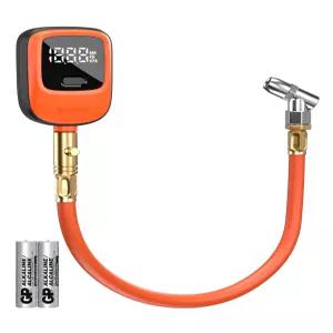 ETENWOLF T600 디지털 타이어 압력 게이지 0-250 PSI ANSI B40.7 2A 등급 고정밀 플러스 마이너스 1 고무