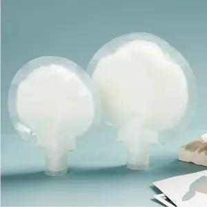지퍼백 주방잡화 원형 비닐팩 파우치 소분 용기 50ml 투명 휴대용