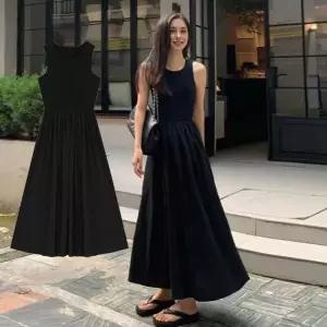 [하프클럽/]롱치마 블랙 민소매 롱원피스 데일리 여자