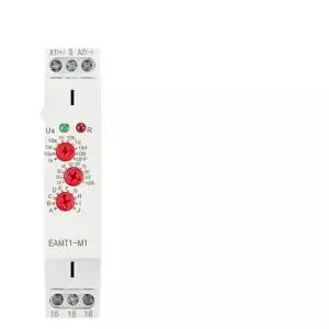 1PCS 16A 다기능 타입 0.1초 - 10일 타이머 릴레이 10가지 기능 옵션 AC DC 12V-240V 250VAC 타임 딘 레일