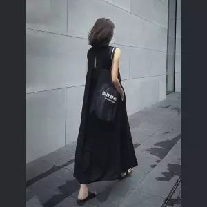 [하프클럽/]민소매 롱원피스 데일리룩 여름 원피스