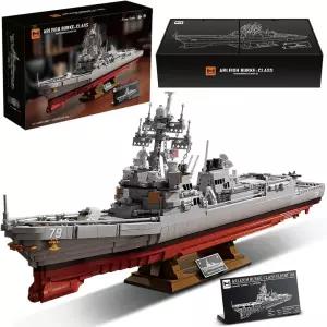 미시니 M7021 아리 버크급 구축함 1 200 빌딩 블록 세트 3601피스 MOC USN 군함 모델 군 애호가 및 성인을