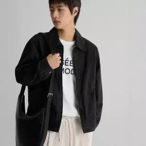 백화점 에잇세컨즈 남성 경량 데님 집업 아우터 블랙 456339MM55