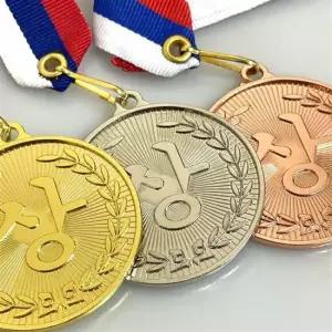 금 은 동 메달 목걸이 기념 졸업 축구 어린이집