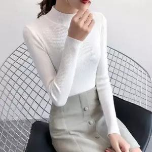 [하프클럽/]여성 반목 긴팔티 골지 셔츠 터틀넥