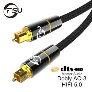 FSU HIFI 5.1 디지털 광 오디오 케이블 Toslink 1m 2m 3m SPDIF 동축 TV 블루레이 플레이어 증폭기 광섬유