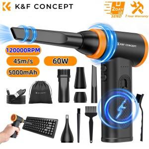 KF 컨셉 120000 RPM 전기 공기 먼지 떨이 PC 컴퓨터 노트북 키보드 카메라 청소 도구 용 브러시리스 압축