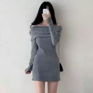 [하프클럽/]골지 오프숄더 여리 원피스 JSC-0020