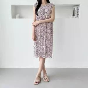 [하프클럽/]아이스 냉주름 나시원피스 SD-250708