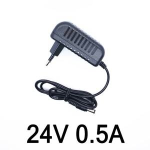 1PCS 24V0.5A  AC 100V-240V 변환기 스위칭 전원 어댑터 DC 24V 0.5A 500mA Universla 공급 장치 EU 플매트