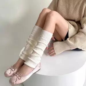 두꺼운양말 (쓰러담아) 니트 레그워머