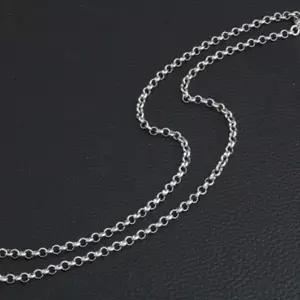 [하프클럽/](5mm) 남자 여자목걸이 체인목걸이 은목걸이 패션목걸이 실버목