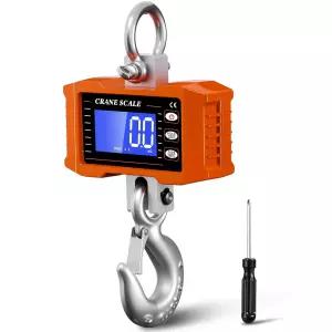 Ofeace 디지털 크레인 스케일 2200파운드/1000kg 걸이식 LCD 화면 산업용 헤비 듀티 유닛 변경 시장 농장