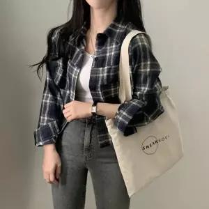 [하프클럽/]체크 패턴 여성 셔츠 4컬러 캐주얼