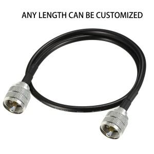UHF 수 커넥터 - PL259 플매트 카펫 러그 RF 동축 피그테일 점퍼 RG58 케이블