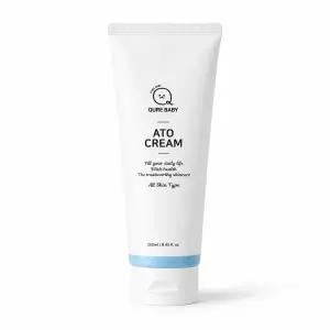 큐어베이비 아기 침 열 신생아 유아 고보습 민감 아토 크림 250ml