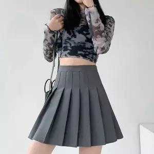 [하프클럽/]스커트 여성치마 지퍼 디테일 2컬러