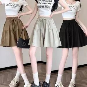 [하프클럽/]숏팬츠 여름 치마 플레어 반바지