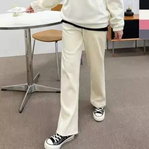 [하프클럽/]여자 기모 코듀로이 와이드 팬츠