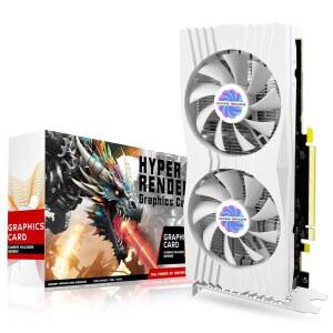 HYPERRENDER RX 580 8GB 그래픽 카드 게이밍 트윈 2048SP PC 컴퓨터 화이트 DDR5 보드 포함 비디오 256비트 포트 DP 프리즈 HDMI PCIE